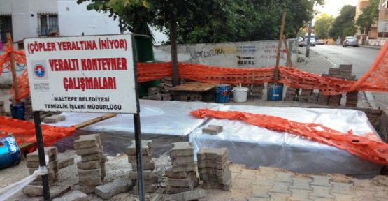 Maltepe'de çöpler yeraltına iniyor