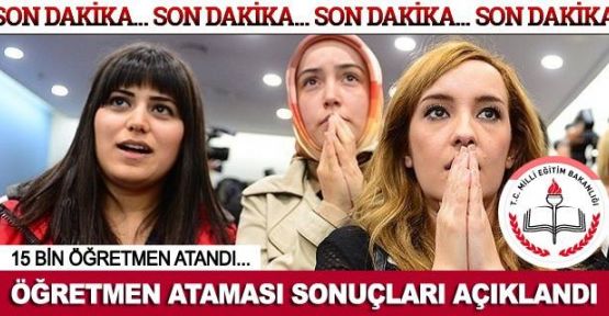 Öğretmen atama sonuçları açıklandı