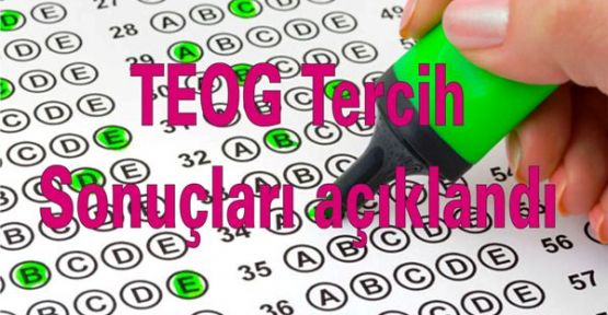 TEOG Tercih Sonuçları açıklandı,