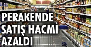 Perakende satış hacmi bir önceki aya göre %0,9 azaldı