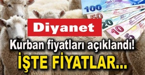 Diyanet Vakfı kurban bedellerini açıkladı