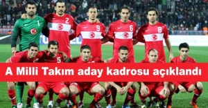 A Milli Takım aday kadrosu açıklandı