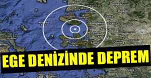 Ege Denizi'nde 4 büyüklüğünde deprem
