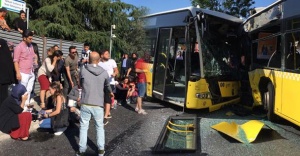 İstanbul'da metrobüs kazası: Yaralılar var