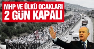 İstanbul'da MHP ilçe başkanlıkları ve Ülkü Ocakları 2 gün kapalı