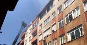 Ataşehir'de Korutan çatı katı yangını