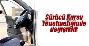SÜRÜCÜ KURSU SINAVINDA DEĞİŞİKLİK