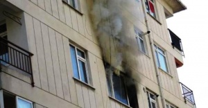 Ataşehir'de korkutan yangın