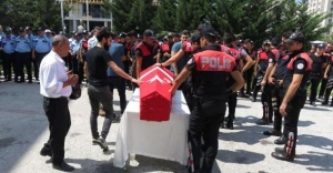 Polis memuru Mücahit Örs son yolculuğuna uğurlandı