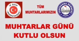Muhtarlar Günü kutlu olsun