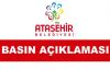 Ataşehir Belediyesi, Basın Açıklaması