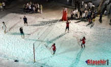 Çankırı'da Tuz Üzerinde Kıyasıya Futbol Mücadelesi Devam Ediyor