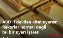 Altında Rekorlar Uyarı Veriyor