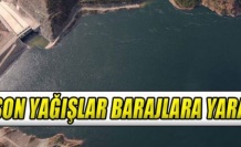 YAĞIŞLAR BARAJLARA ULAŞTI