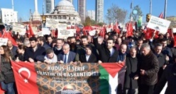 İsrail Amerika, Kudüs İşgali Ataşehir'de Protesto Edildi 2017