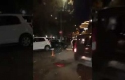 Ataşehir Fetih Mahallesin'de çöp konteynerinde patlama sonrası görüntüsü
