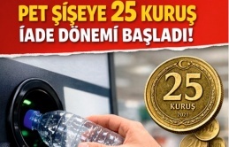 PET Şişe Başına 25 Kuruş İade Dönemi Resmen Başladı!