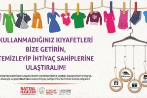Ataşehir'de kullanılmayan kıyafetler ihtiyaç sahiplerine ulaştırılıyor