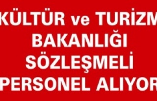 KÜLTÜR ve TURİZM BAKANLIĞI SÖZLEŞMELİ PERSONEL...