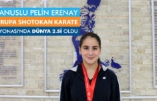 Karateci Pelin Erenay Dünya 2'incisi  oldu