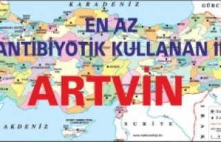 EN AZ ANTİBİYOTİK KULLANAN İL ARTVİN