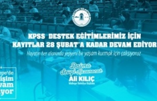 Belediyeden KPSS için kurs desteği