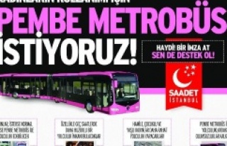 PEMBE METROBÜS İSTİYORUZ