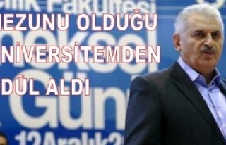 “MEZUNU OLDUĞUM ÜNİVERSİTEMDEN ALDIĞIM BU ÖDÜLDEN...