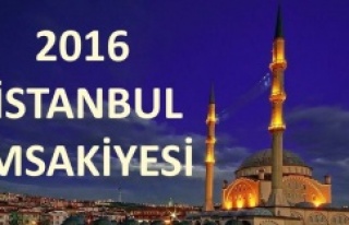 İstanbul için iftar ve sahur vakitleri, 2016 İmsakiye
