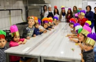 Maltepeli çocuklar mutfak ziyaretinde