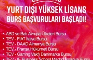 TEV YURT DIŞI BURSLARI İÇİN BAŞVURU DÖNEMİ...