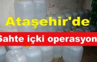 Ataşehir'de sahte içki operasyonu