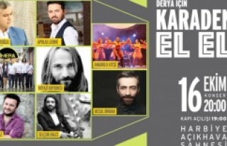 KARADENİZLİ SANATÇILAR YARDIM KONSERİ İÇİN...