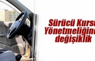 SÜRÜCÜ KURSU SINAVINDA DEĞİŞİKLİK
