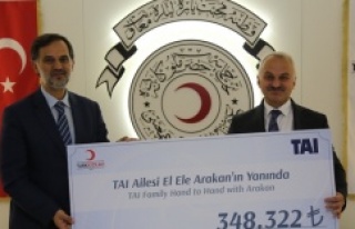TAI çalışanlarından Kızılay’a Arakan bağışı
