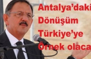 Bakan Özhaseki: “Antalya’daki dönüşüm Türkiye’ye...