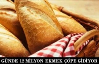 GÜNDE 12 MİLYON EKMEK ÇÖPE GİDİYOR