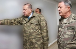 CUMHURBAŞKANI TAYYİP ERDOĞAN SURİYE SINIRINDA