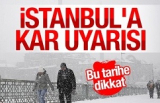 İstanbul'a kar geliyor!