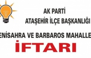 AK PARTİ ATAŞEHİR'İN YENİSAHRA VE BARBAROS...