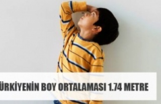 TÜRKİYENİN BOY ORTALAMASI 1.74 METRE