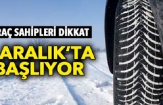 Zorunlu kış lastiği uygulaması 1 Aralık'ta...