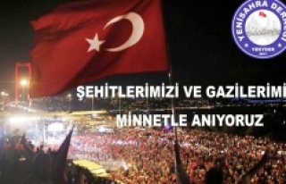 ŞEHİT VE GAZİLERİMİZİ MİNNETLE ANIYORUZ