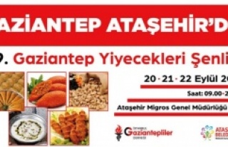 GAZİANTEP YİYECEKLERİ ŞENLİĞİ ATAŞEHİR’DE...