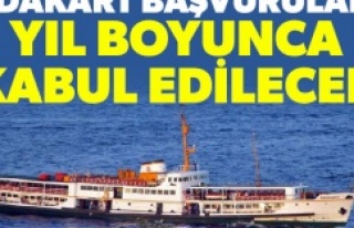 ADAKART BAŞVURULARI YIL BOYUNCA KABUL EDİLECEK