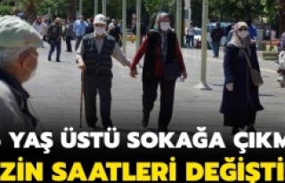 65 yaş üstü sokağa çıkma saatleri değişti!