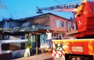 Ataşehir'de korkutan yangın