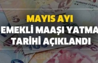 Emekli maaşları 15-22 Mayıs tarihleri arasında...