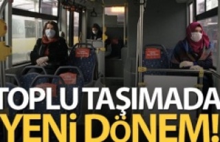 Toplu taşımada yüzde 50 yolcu taşıma sınırlaması...