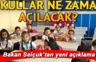 Bakan Selçuk açıkladı, Yüz yüze eğitim 21 Eylül'de...